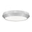 Z-Lite Quasars 1 Light 16" Flush Mount, Brushed Nickel/White
