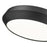 Z-Lite Quasars 1 Light 16" Flush Mount, Matte Black/White