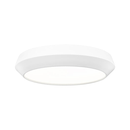 Z-Lite Quasars 1 Light 16" Flush Mount, Matte White/White - 7701F16-MW-LED