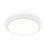 Z-Lite Quasars 1 Light 16" Flush Mount, Matte White/White