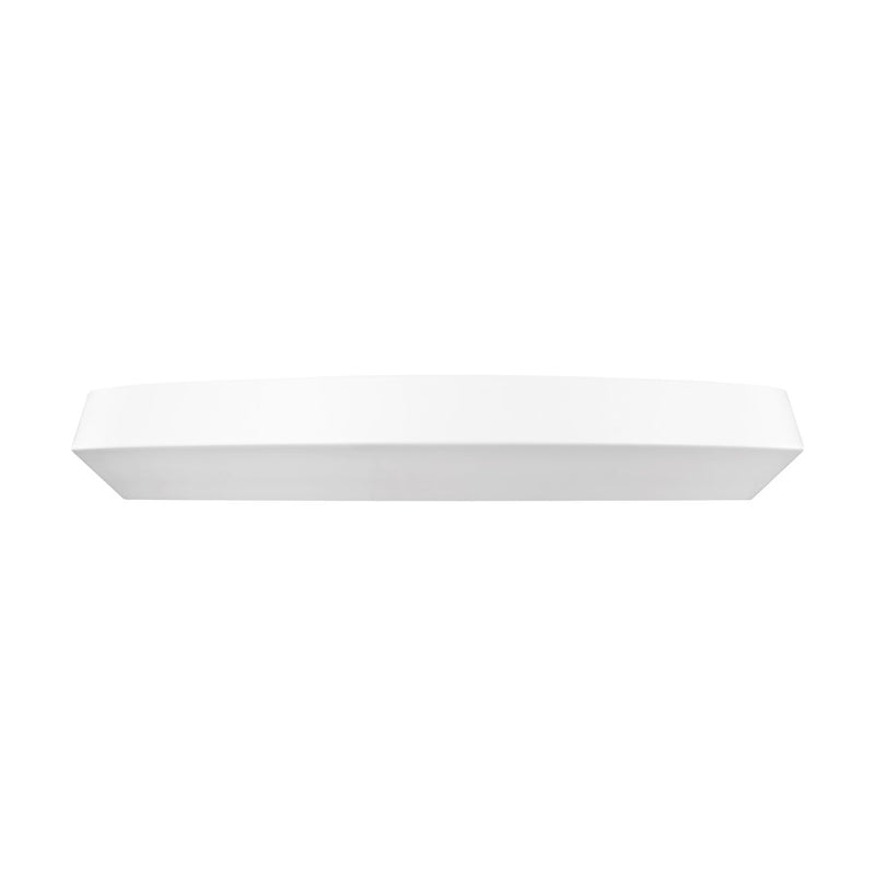 Z-Lite Quasars 1 Light 20" Flush Mount, Matte White/White