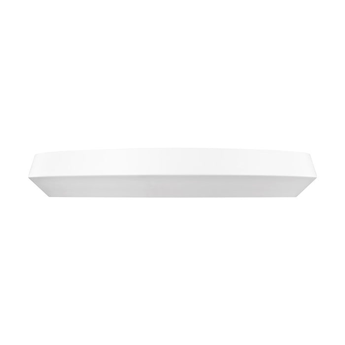 Z-Lite Quasars 1 Light 20" Flush Mount, Matte White/White