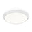 Z-Lite Quasars 1 Light 20" Flush Mount, Matte White/White