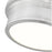 Z-Lite Bentley 1 Light 12" Flush Mount, Brushed Nickel/White