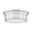 Z-Lite Bentley 1 Light 12" Flush Mount, Brushed Nickel/White