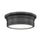 Z-Lite Bentley 1 Light 12" Flush Mount, Matte Black/White - 7702F12-MB-LED