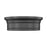 Z-Lite Bentley 1 Light 12" Flush Mount, Matte Black/White