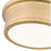 Z-Lite Bentley 1 Light 12" Flush Mount, Modern Gold/White