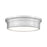 Z-Lite Bentley 1 Light 16" Flush Mount, Brushed Nickel/White - 7702F16-BN-LED