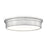 Z-Lite Bentley 1 Light 20" Flush Mount, Brushed Nickel/White - 7702F20-BN-LED