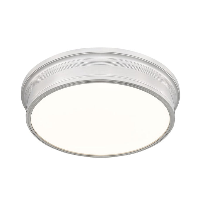 Z-Lite Bentley 1 Light 20" Flush Mount, Brushed Nickel/White