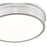 Z-Lite Bentley 1 Light 20" Flush Mount, Brushed Nickel/White