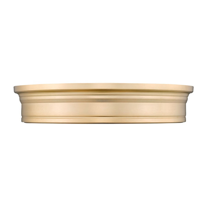 Z-Lite Bentley 1 Light 20" Flush Mount, Modern Gold/White