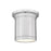 Z-Lite Bentley 1 Light 8" Flush Mount, Brushed Nickel/White - 7702F8-BN-LED