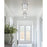 Z-Lite Bentley 1 Light 8" Flush Mount, Brushed Nickel/White