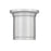 Z-Lite Bentley 1 Light 8" Flush Mount, Brushed Nickel/White
