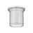 Z-Lite Bentley 1 Light 8" Flush Mount, Brushed Nickel/White