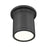 Z-Lite Bentley 1 Light 8" Flush Mount, Matte Black/White