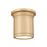Z-Lite Bentley 1 Light 8" Flush Mount, Modern Gold/White - 7702F8-MGLD-LED