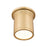 Z-Lite Bentley 1 Light 8" Flush Mount, Modern Gold/White