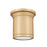 Z-Lite Bentley 1 Light 8" Flush Mount, Modern Gold/White