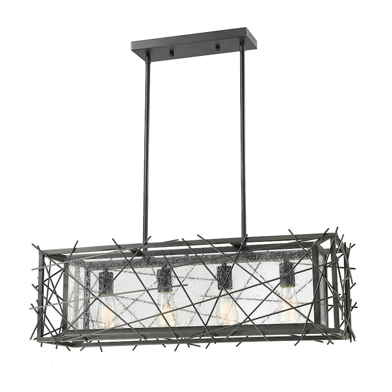 Z-Lite Stanwood 4 Light Island/Billiard, Bronze, Water Droplet - 8000-4L-BRZ