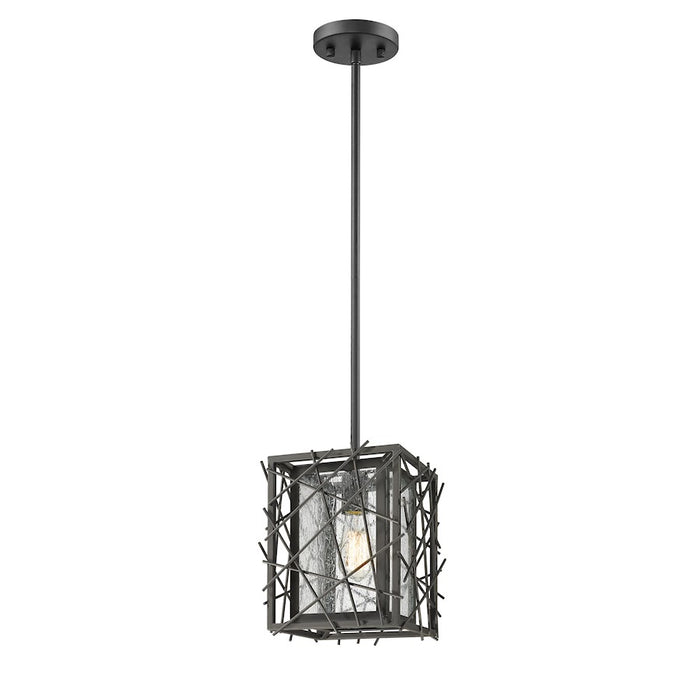Z-Lite Stanwood 1 Light Mini Pendant, Bronze, Water Droplet - 8000MP-BRZ