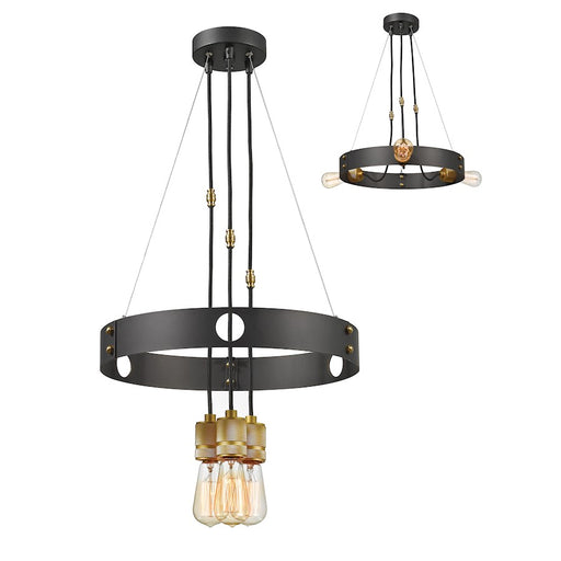 Z-Lite Troubadour 3 Light Chandelier, Bronze - 8001-3BRZ