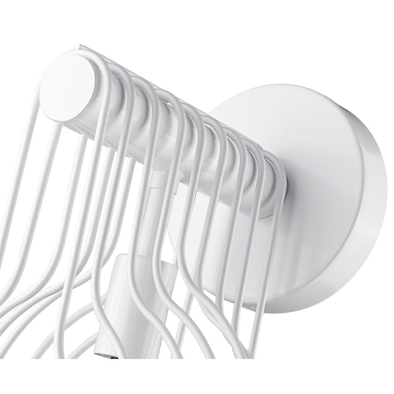 Z-Lite Contour 1 Light Wall Sconce, White, Gloss White