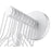 Z-Lite Contour 1 Light Wall Sconce, White, Gloss White