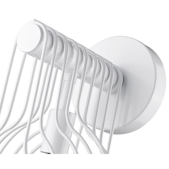 Z-Lite Contour 1 Light Wall Sconce, White, Gloss White