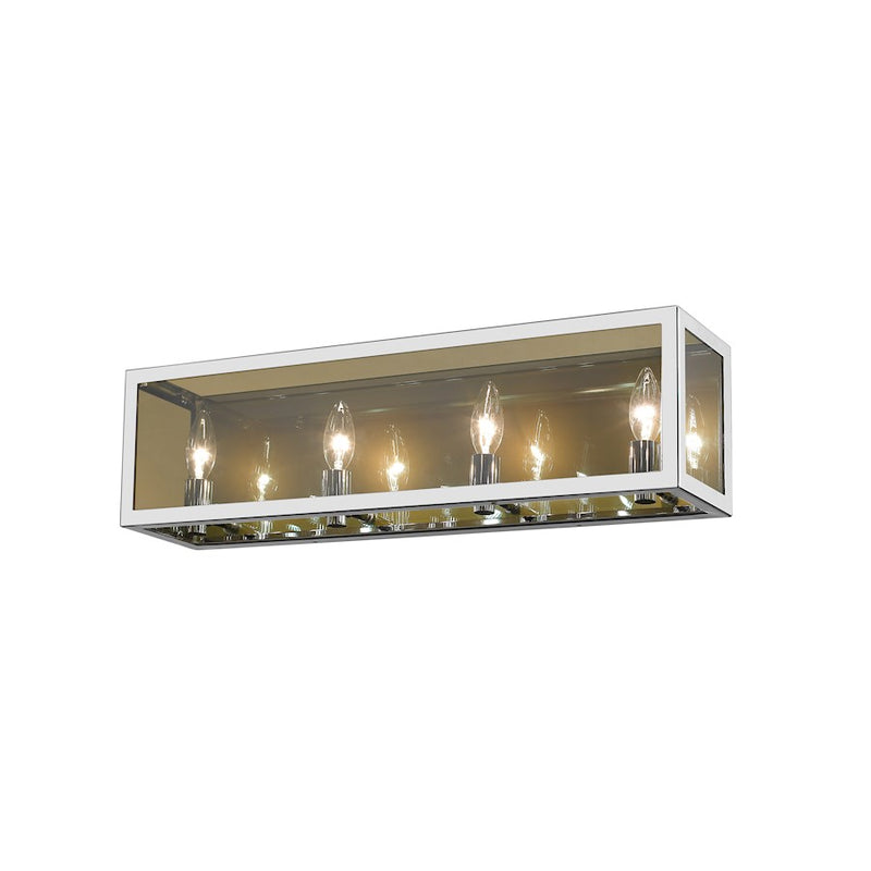 Z-Lite Infinity 4 Light Vanity, Chrome, Smoke - 802-4V-CH