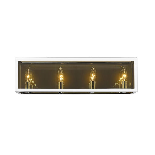 Z-Lite Infinity 4 Light Vanity, Chrome/Smoke