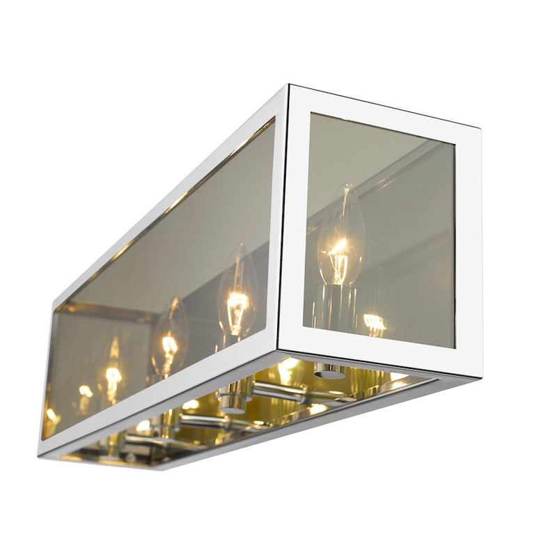 Z-Lite Infinity 4 Light Vanity, Chrome/Smoke