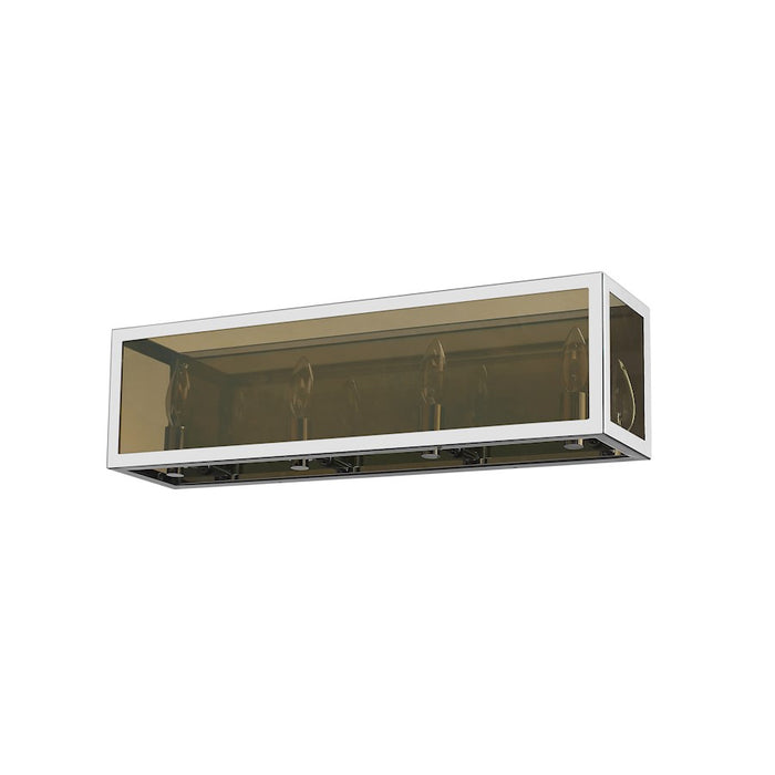 Z-Lite Infinity 4 Light Vanity, Chrome/Smoke