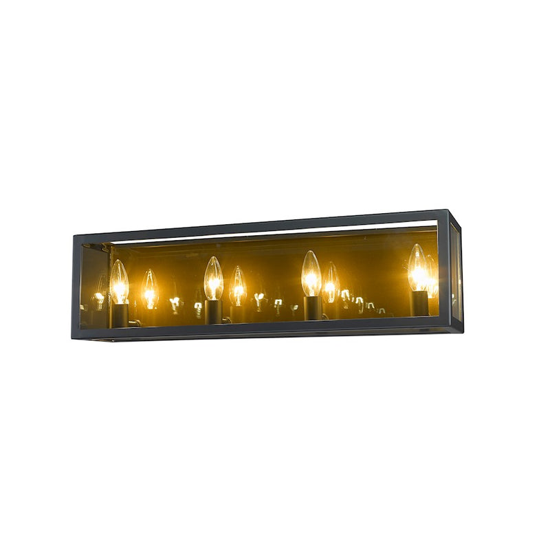 Z-Lite Infinity 4 Light Vanity, Misty Charcoal, Smoke - 802-4V-MC