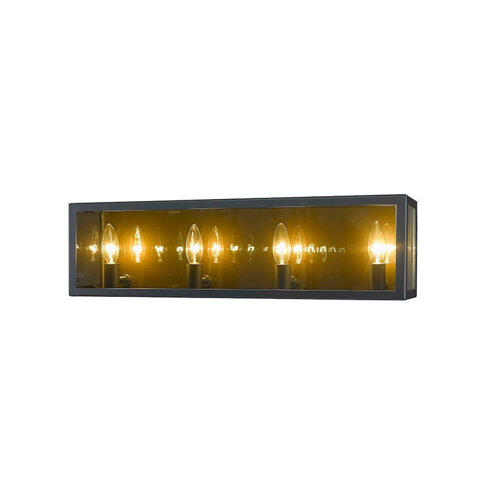 Z-Lite Infinity 4 Light Vanity, Misty Charcoal, Smoke