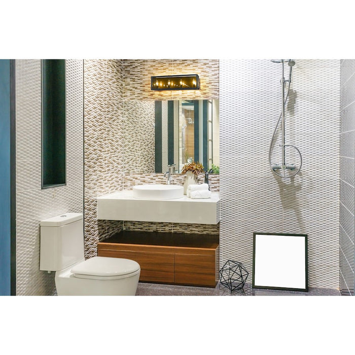 Z-Lite Infinity 4 Light Vanity, Misty Charcoal, Smoke