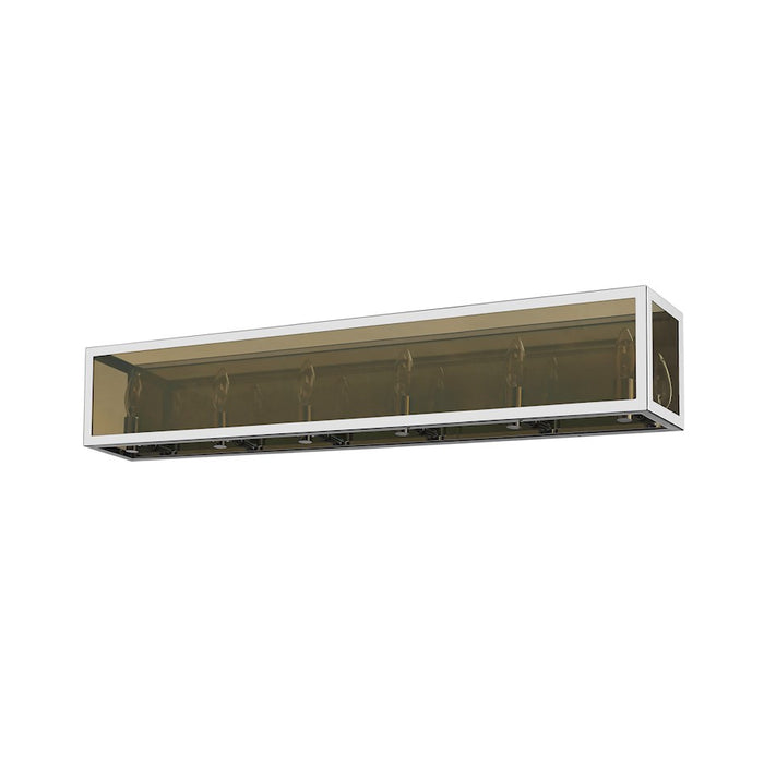 Z-Lite Infinity 6 Light Vanity, Chrome/Smoke