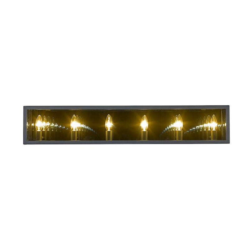 Z-Lite Infinity 6 Light Vanity, Misty Charcoal, Smoke