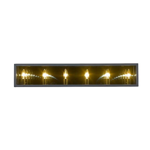 Z-Lite Infinity 6 Light Vanity, Misty Charcoal, Smoke