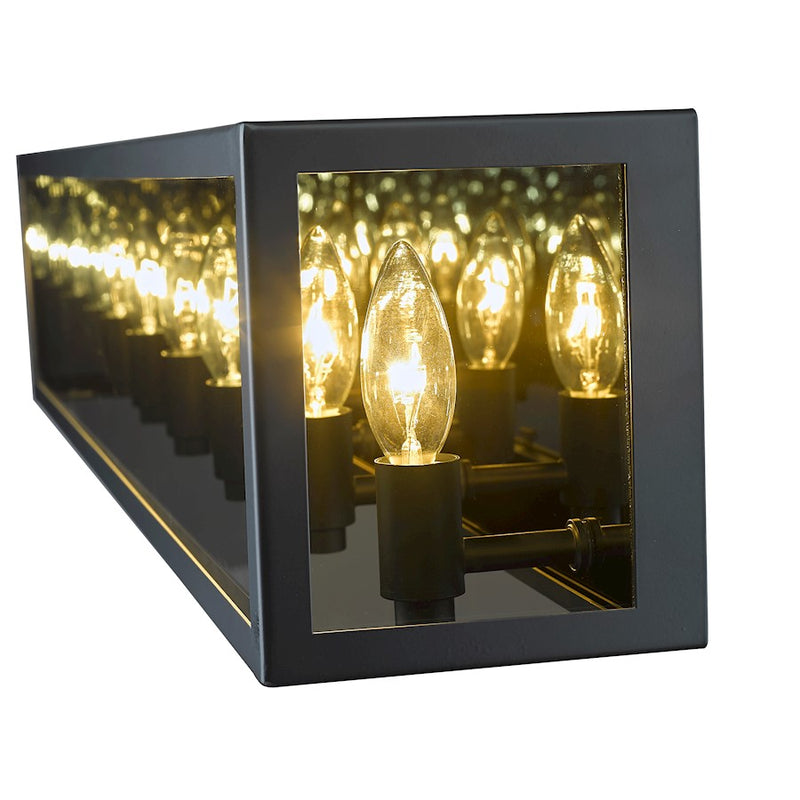 Z-Lite Infinity 6 Light Vanity, Misty Charcoal, Smoke