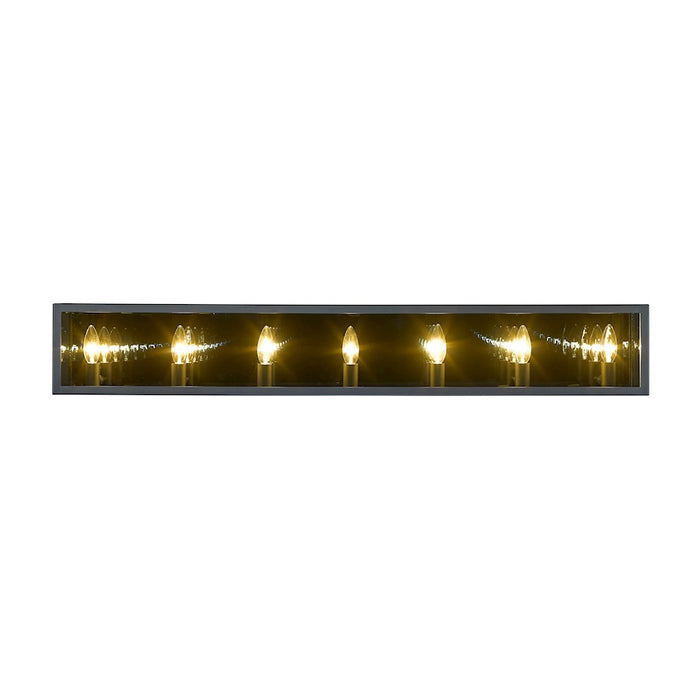 Z-Lite Infinity 7 Light Vanity, Misty Charcoal, Smoke