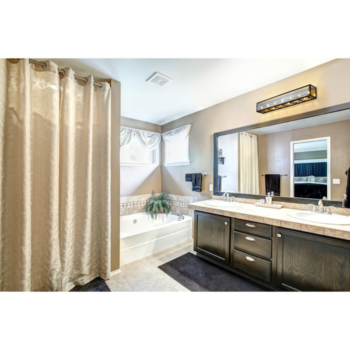 Z-Lite Infinity 7 Light Vanity, Misty Charcoal, Smoke