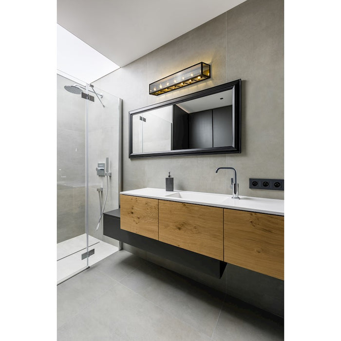Z-Lite Infinity 7 Light Vanity, Misty Charcoal, Smoke