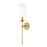 Z-Lite Emily 1 Light 6" Wall Sconce, Rubbed Brass/White
