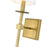 Z-Lite Camila 1 Light 7" Wall Sconce, Rubbed Brass/White