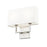 Z-Lite Saxon 2 Light 4" Wall Sconce, Brushed Nickel/White