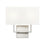 Z-Lite Saxon 2 Light 4" Wall Sconce, Brushed Nickel/White