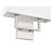 Z-Lite Saxon 2 Light 4" Wall Sconce, Brushed Nickel/White